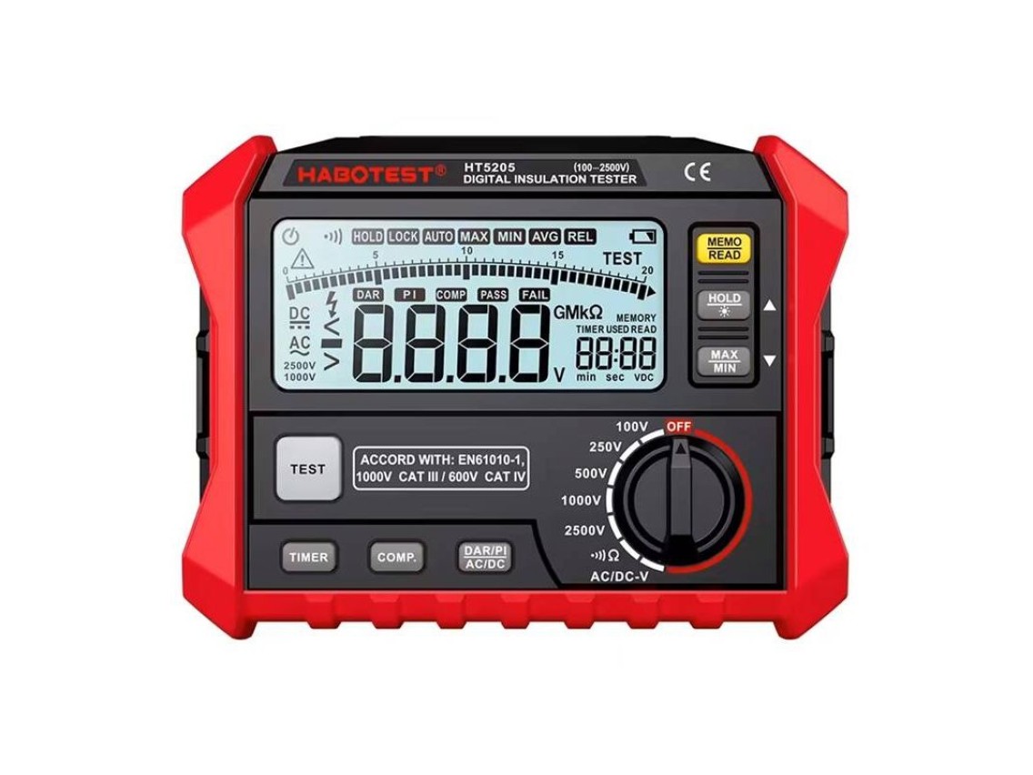 Testador de isolamento digital Habotest HT5205
