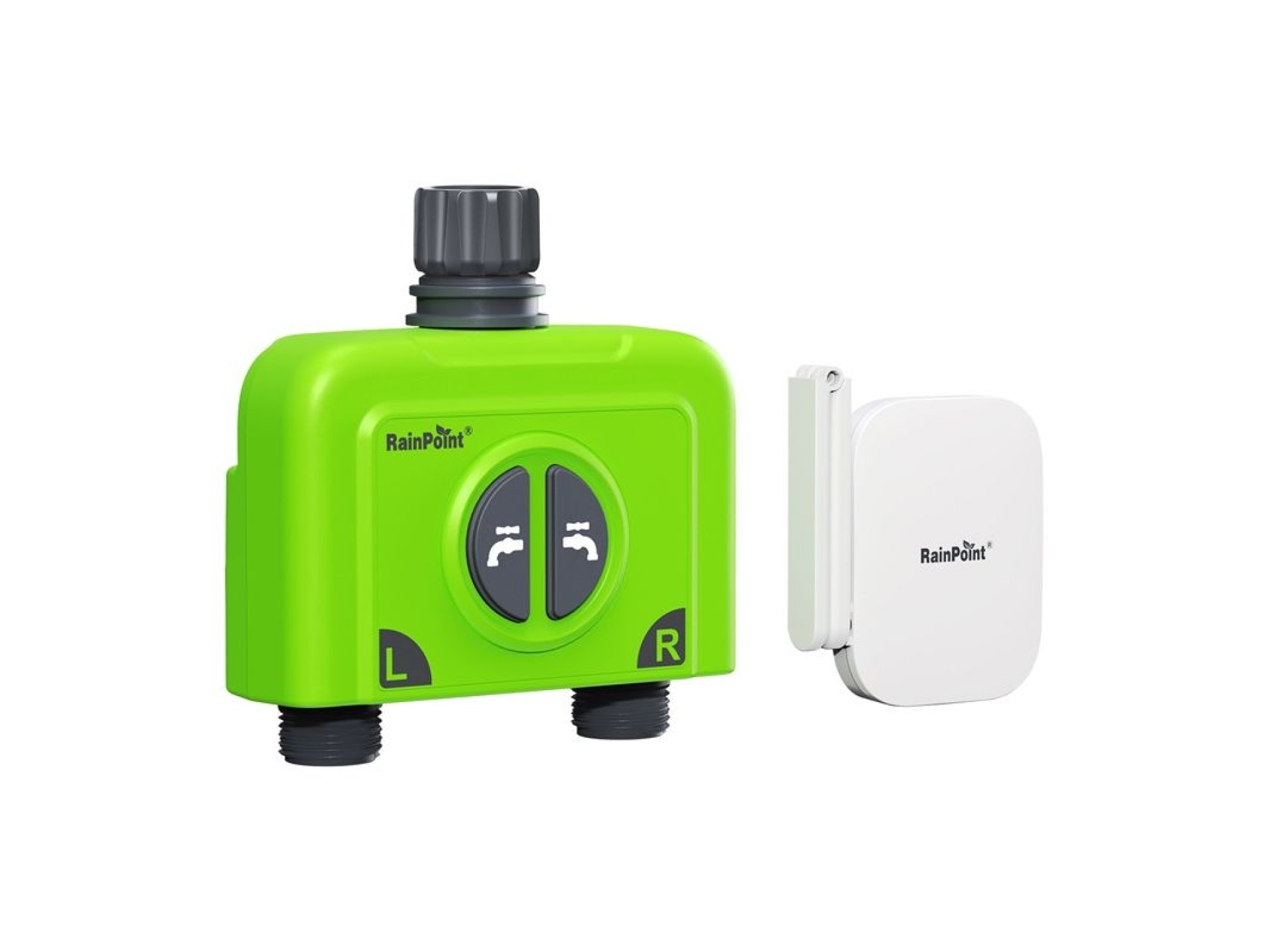 Controlador de riego RainPoint WiFi de 2 zonas con puerta de enlace