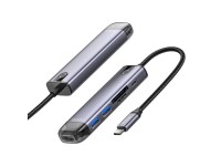 Concentrador USB-C 6 en 1 Mcdodo HU-7420 (USB-C, USB 3.0*2, SD, TF, HDMI)