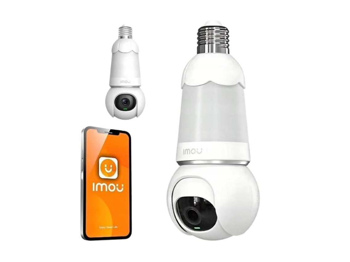 Cámara exterior 2 en 1 con bombilla y 360° WiFi IMOU Bulb Cam de 5 MP
