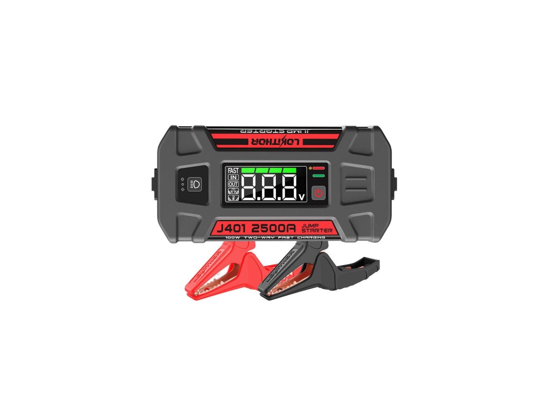 Lokithor J401 Jump Starter / Booster 2500A + Powerbank 20000mAh + Lanterna - Dispositivo 4 em 1