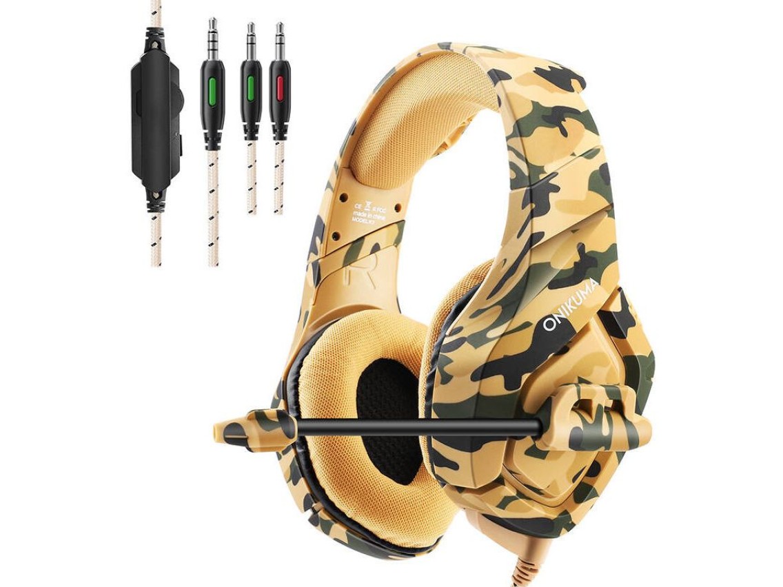 ONIKUMA K1-B Gaming headset (Yellow)