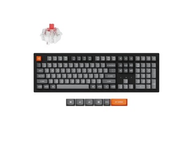 Teclado inal�mbrico Keychron K10 Max RGB con interruptor rojo (negro) [K10M-B1].