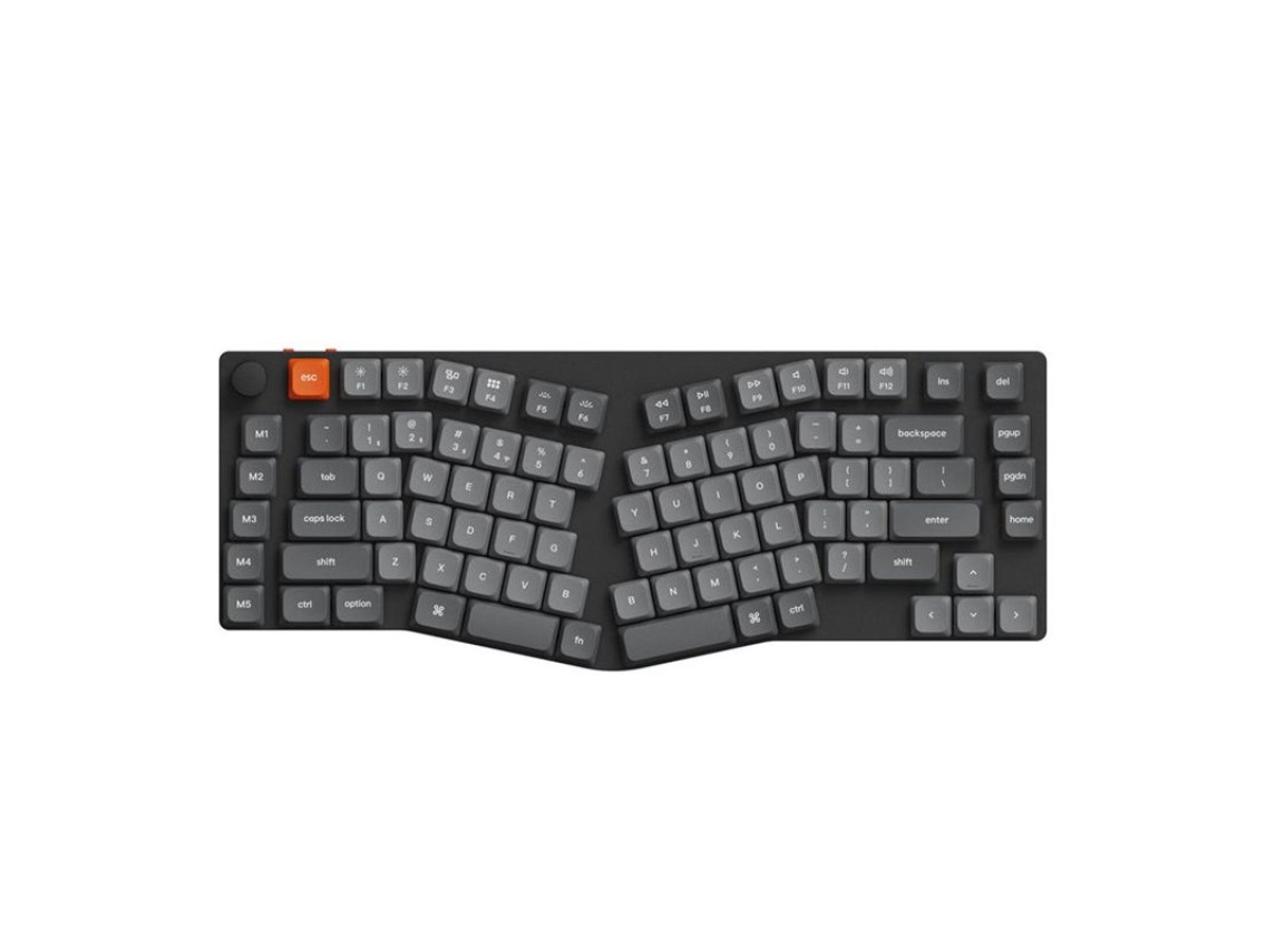 Keychron K15 Max Led Red Switch Wireless Low Profile Keyboard (Black) [K15M-A1].