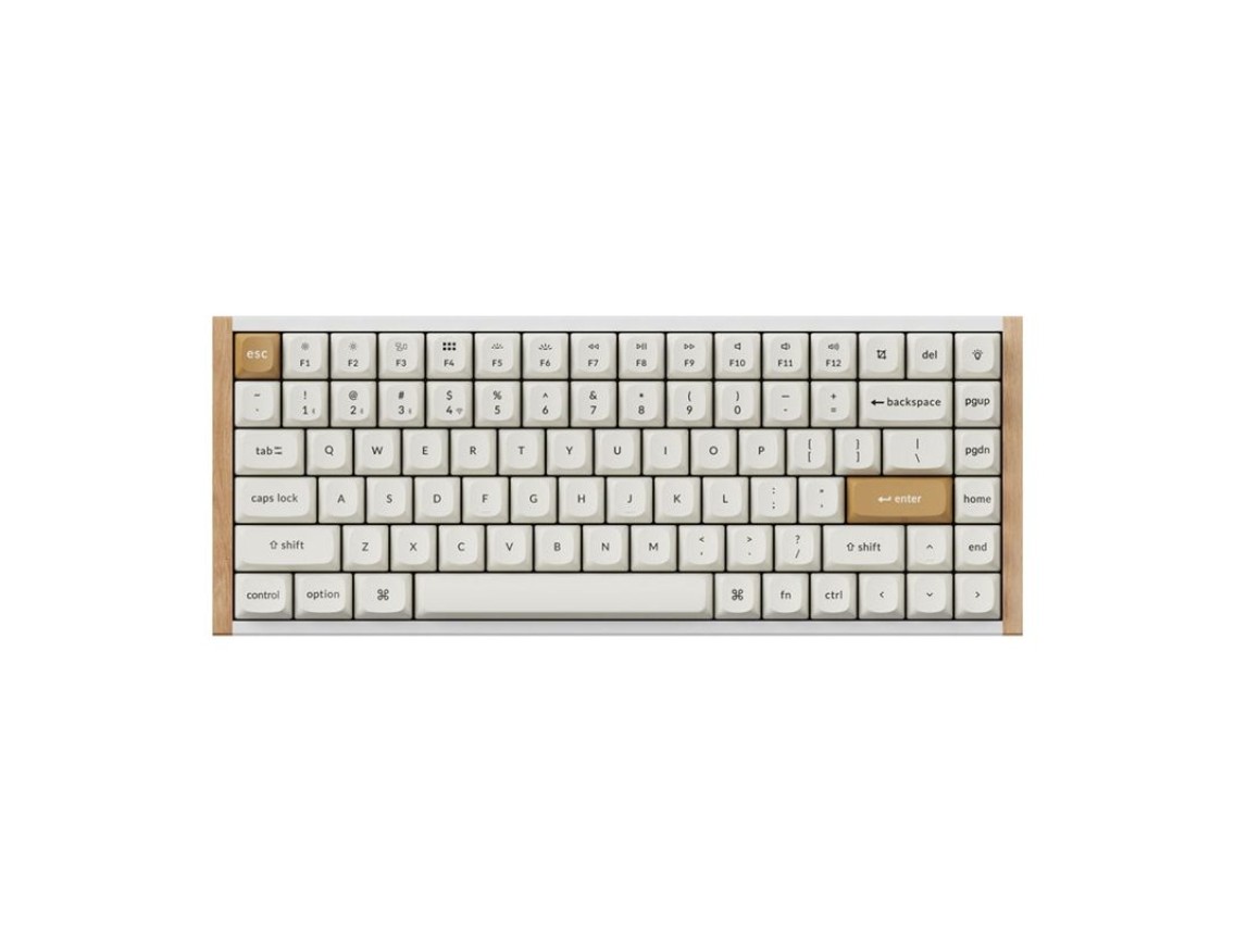 Teclado con interruptor magn�tico inal�mbrico RGB Nebula Keychron K2 HE (blanco) [K2H-Q1].