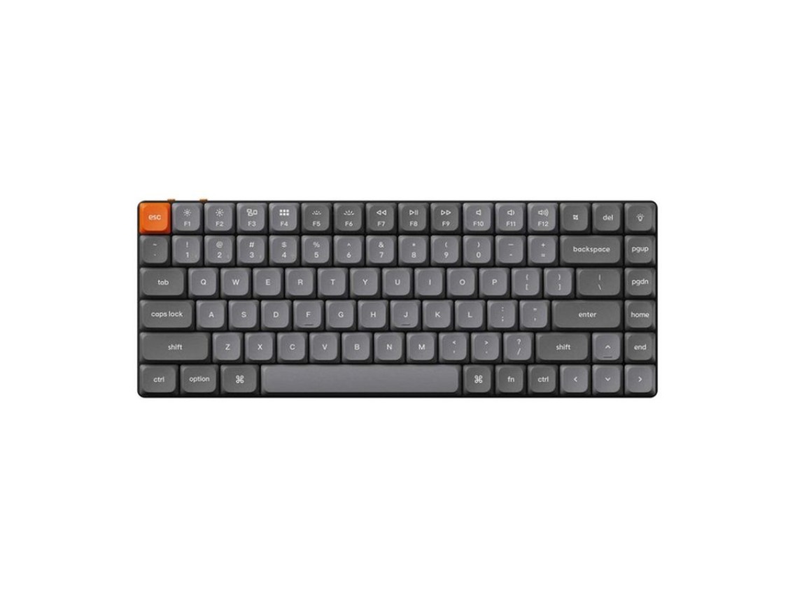 Teclado inal�mbrico de perfil bajo Keychron K3 Max RGB con interruptor marr�n (negro) [K3M-H3].