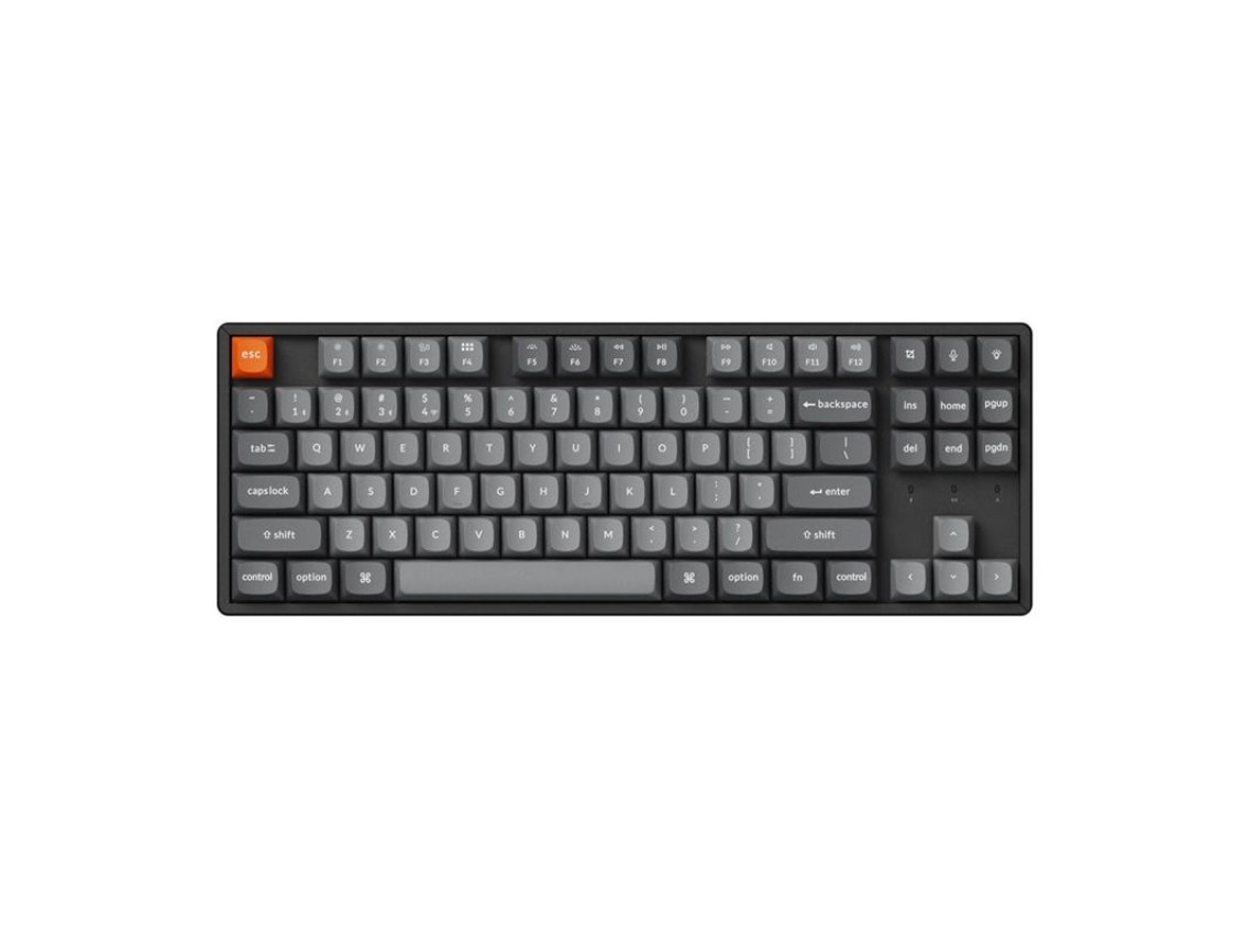 Teclado sem fio Keychron K8 Max RGB marrom (preto) [K8M-J3].