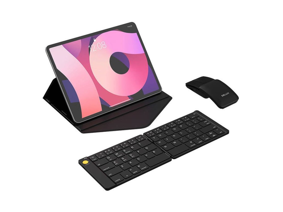 Set Wireless foldable Keyboard Delux KF10 and mouse MF10PR