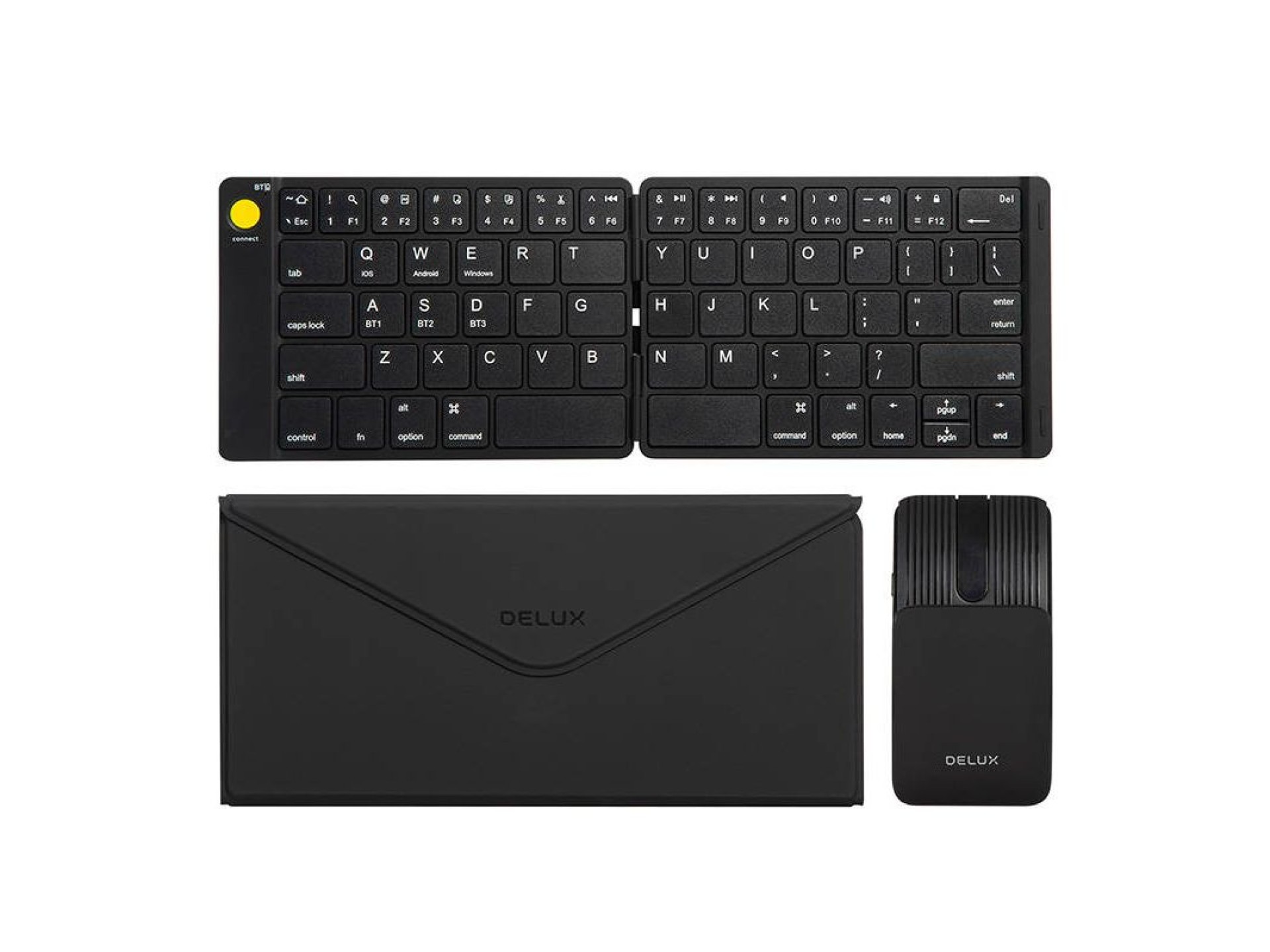 Set Wireless foldable Keyboard Delux KF10 and mouse MF10PR