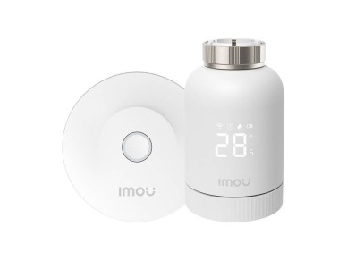 Kit de cabe�a termost�tica ZigBee IMOU KIT-TRV1-EU-2 com 6 adaptadores e gateway