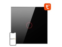 Smart Light Switch ZigBee Avatto LZTS02-EU-B1 1 Way No Neutral TUYA (black)