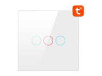 Interruptor de luz inteligente ZigBee Avatto LZTS02-EU-W3 de 3 vías sin neutro TUYA (blanco) Interruptor de luz inteligente ZigBee Avatto LZTS02-EU-W3 de 3 vías sin neutro TUYA (blanco)