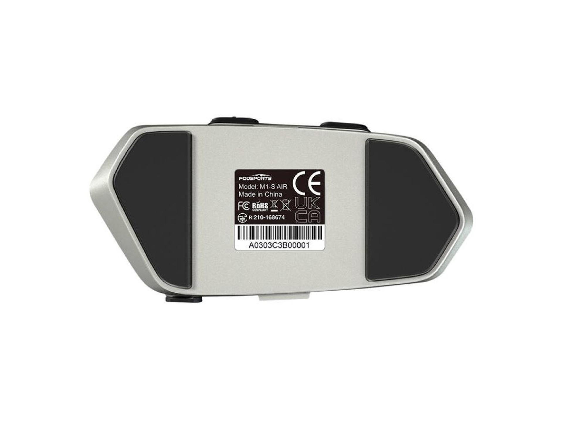 Intercomunicador para moto Fodsports M1-S Air (gris)