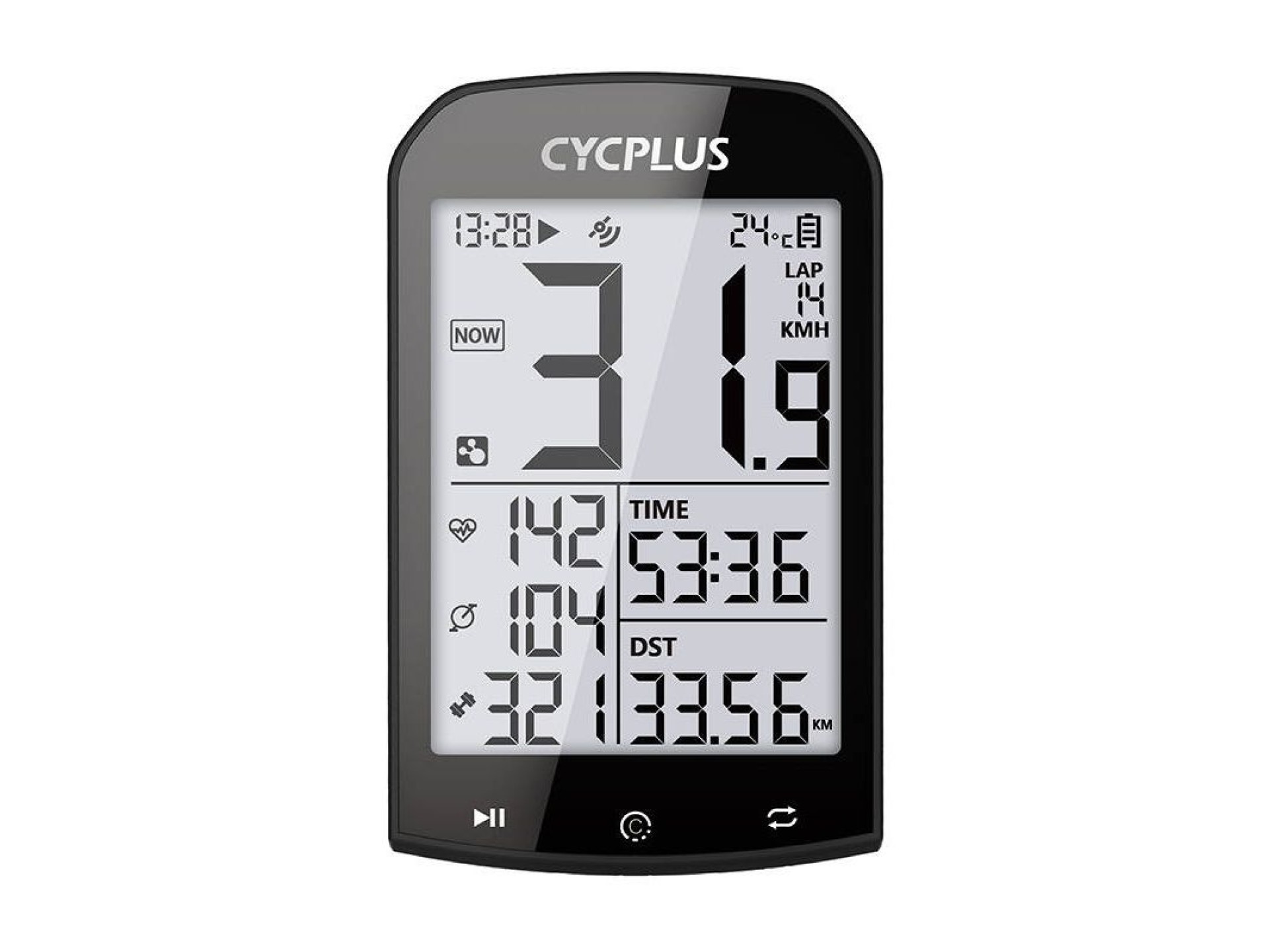 Computador de bicicleta GPS Cycplus M1 - compatível com Strava, Trainingpeaks etc.