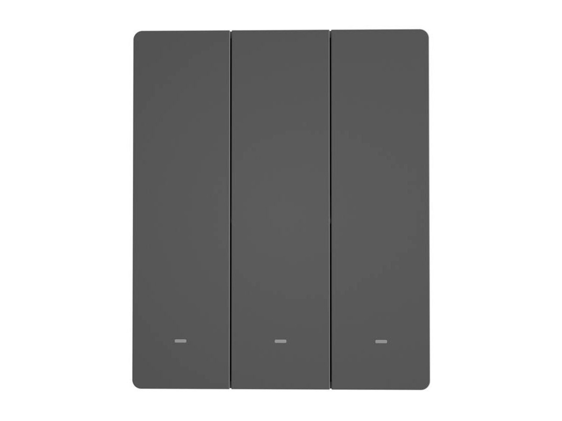 Interruptor de pared inteligente WiFi SONOFF M5-3C-80 (3 canales, para marco, grafito)