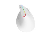 Mouse vertical sem fio Delux M618C 2.4G 1600DPI RGB (branco) Mouse vertical sem fio Delux M618C 2.4G 1600DPI RGB (branco)