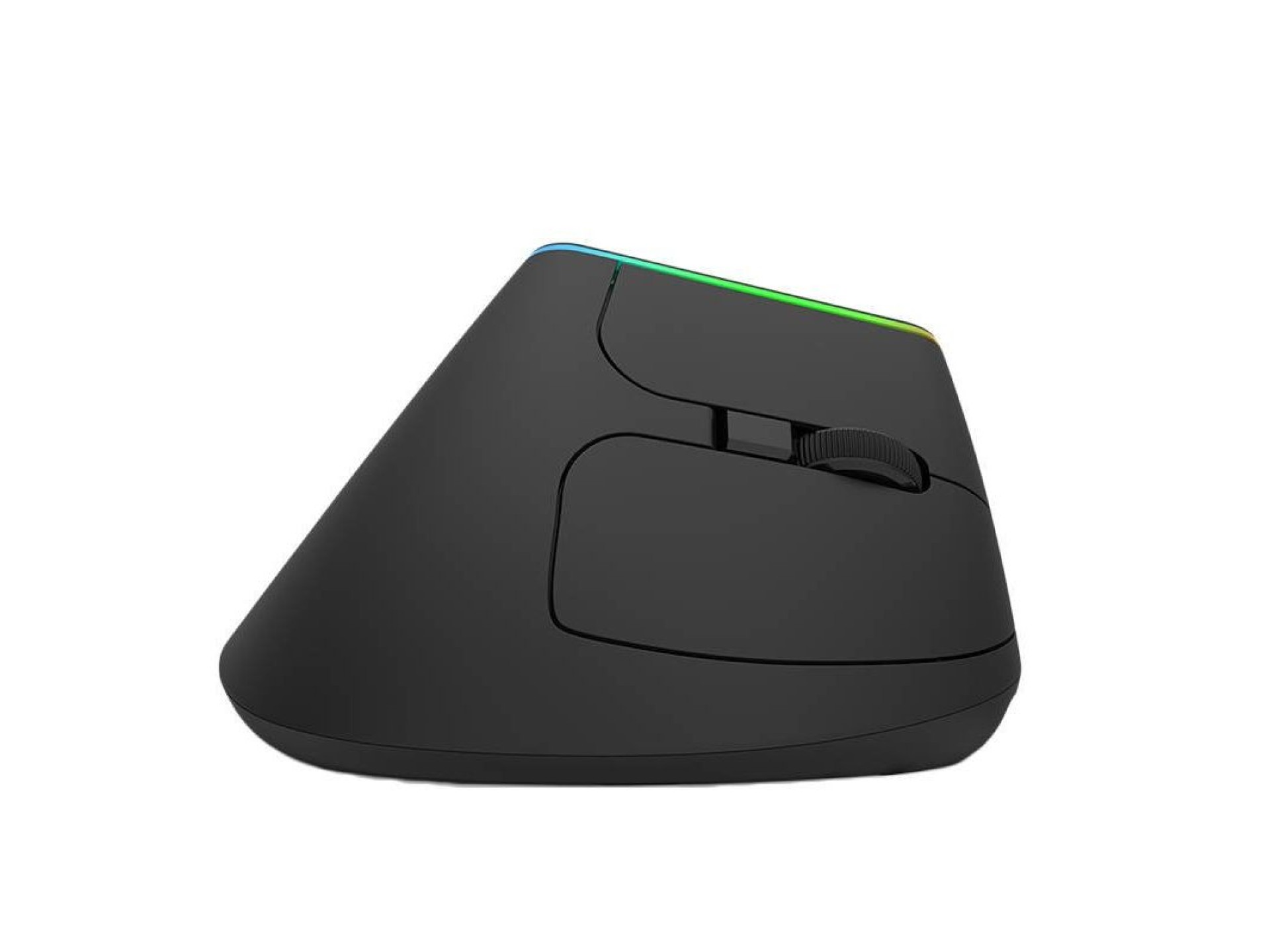 Mouse vertical sem fio Delux M618DB BT4.0 + 2,4 GHz 4000 DPI RGB