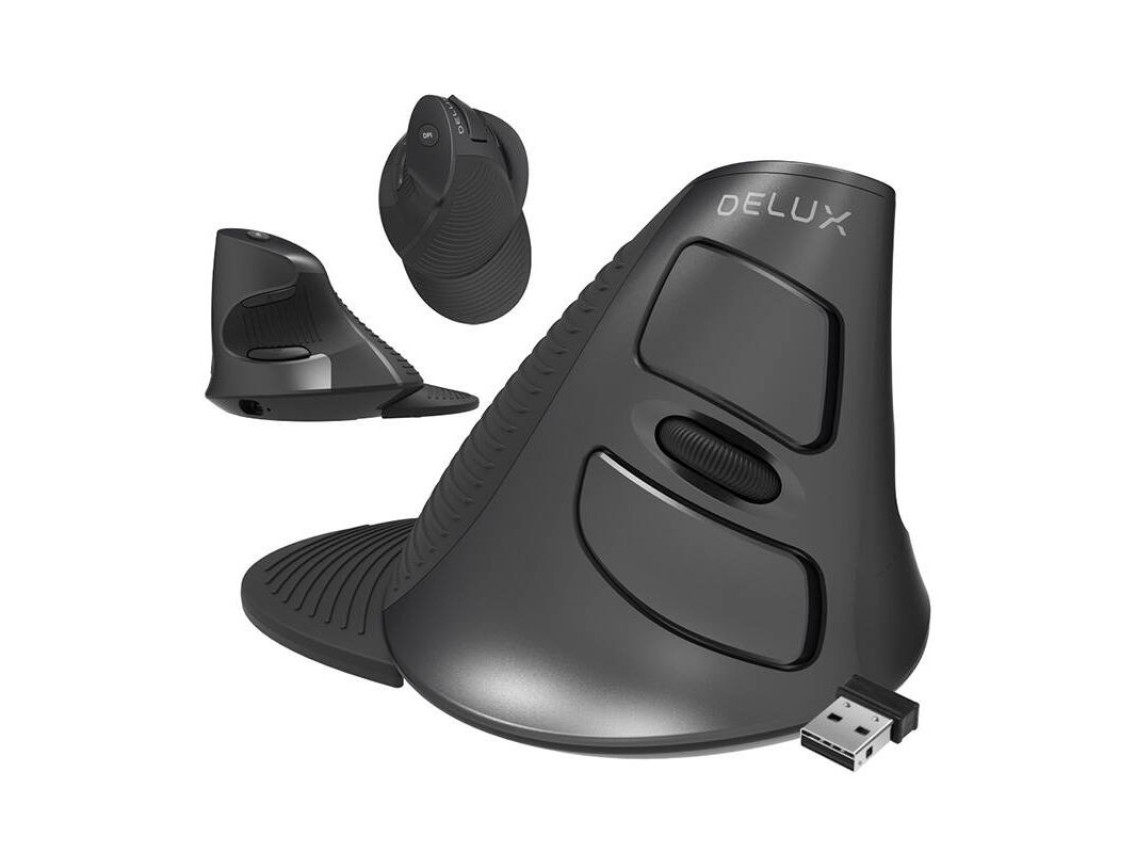 Wireless +2.4 G Vertical Mouse Delux M618G DB