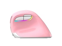 Rat�n vertical inal�mbrico Delux M618Mini DB BT+2.4G 2400DPI (rosa)