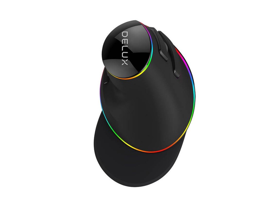 Wired Vertical Mouse Delux M618Plus 4000DPI RGB