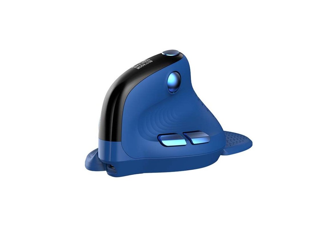 Bezprzewodowa mysz pionowa Delux M618XSD BT+2.4G RGB (niebieska)