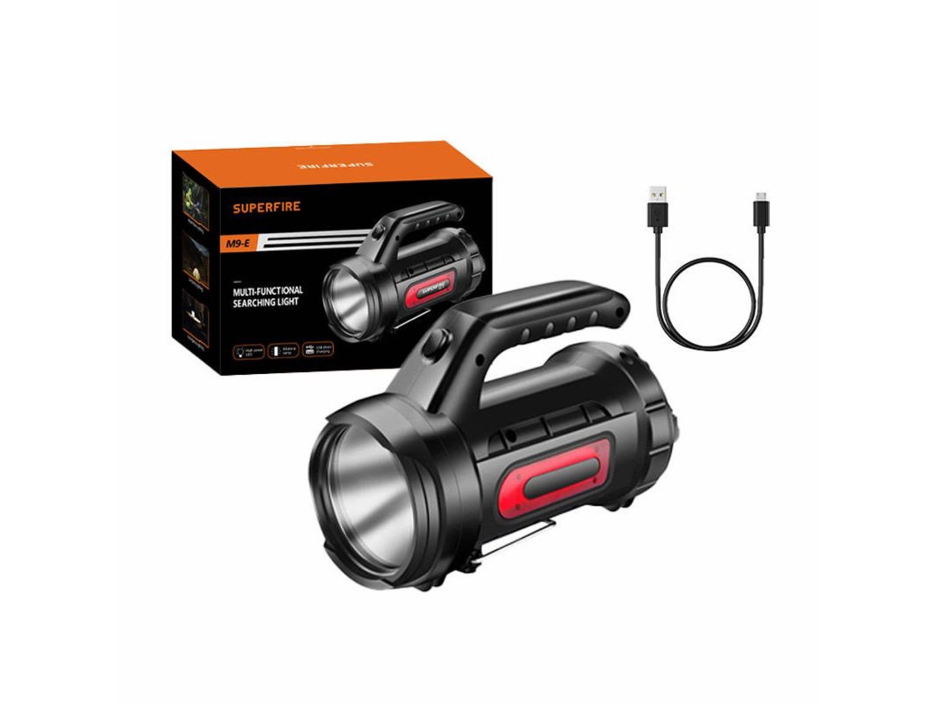 Reflector Superfire M9-E, 900 lm, USB