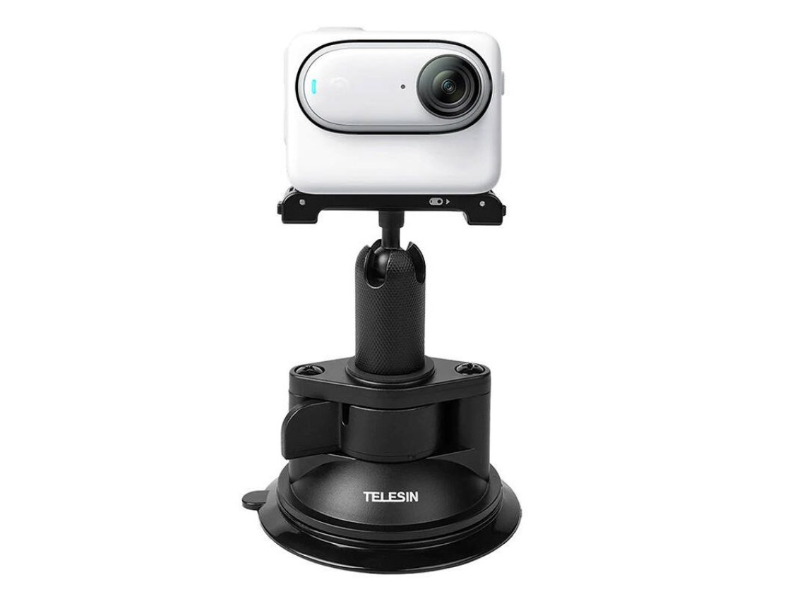 Conjunto de base magnética e base com ventosa TELESIN para Insta360 GO 3