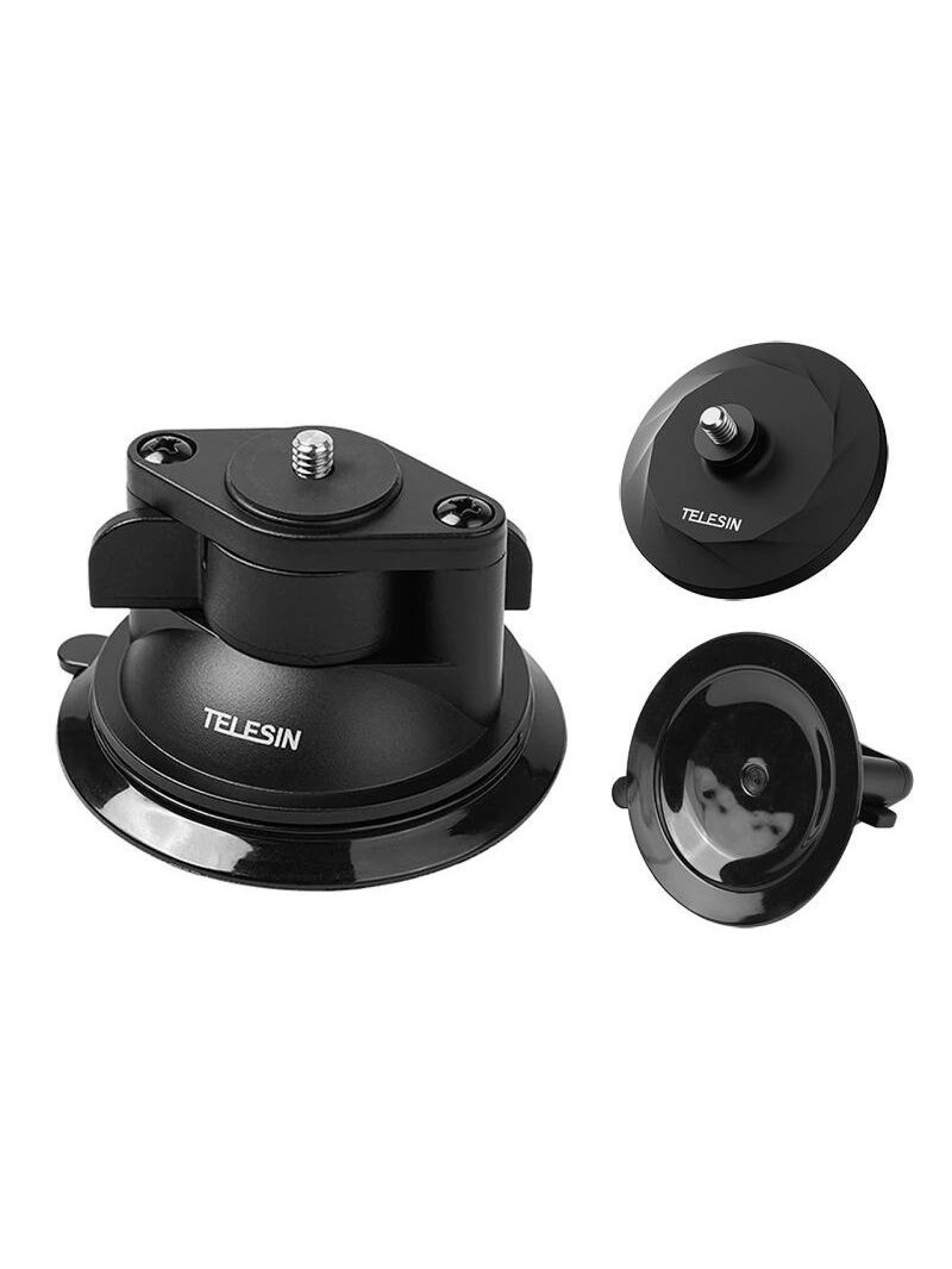 Conjunto de base magnética e base com ventosa TELESIN para Insta360 GO 3