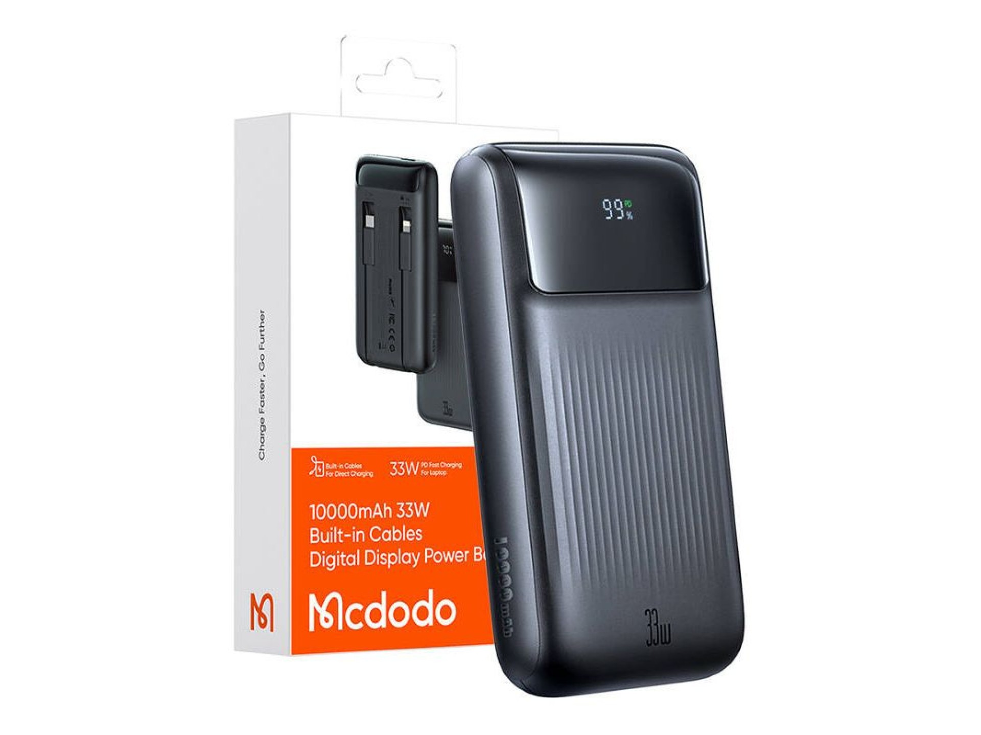 Power Bank Mcdodo MC-0231 Digital Dis 10000mAh, 33W (czarny)