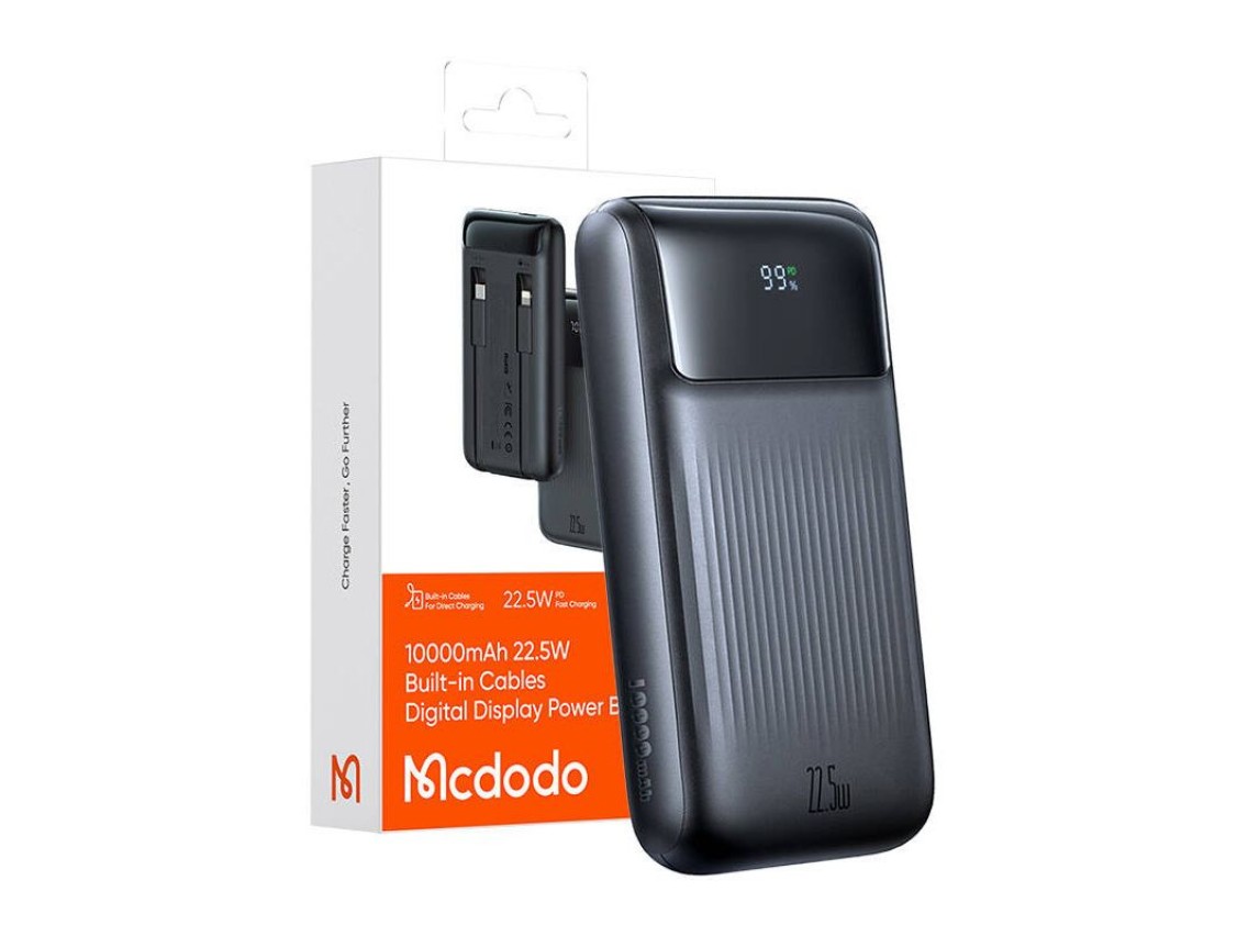 Power Bank Mcdodo MC-0241 Digital Dis 10000mAh, 22,5W (czarny)