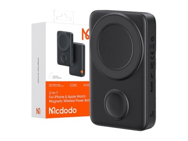 Carregador portátil magnético para Apple Watch Mcdodo MC-1461 10000mAh, 20W (preto) Carregador portátil magnético para Apple Watch Mcdodo MC-1461 10000mAh, 20W (preto)