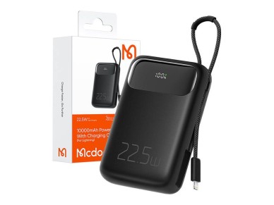 Banco de energ�a Mcdodo MC-3253 10000 mAh, 22,5 W, para luz (negro)