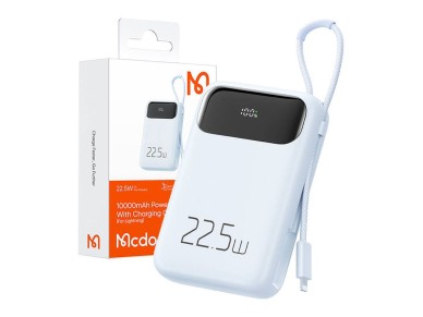 Banco de energ�a Mcdodo MC-3254 de 10000 mAh y 22,5 W para luz (azul)