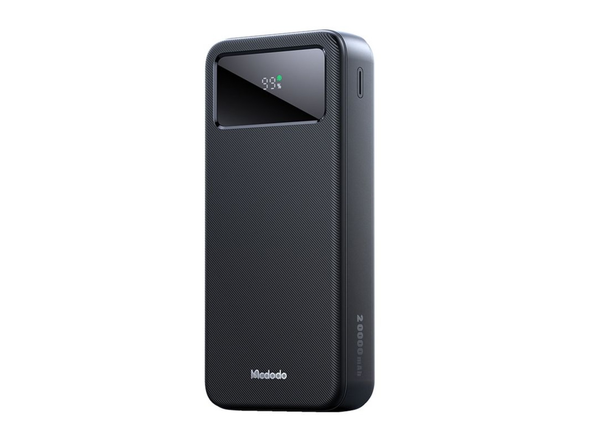 Banco de energía Mcdodo MC-4230 con pantalla digital, 20000 mAh, 1 C+2 A, 22,5 W (negro)
