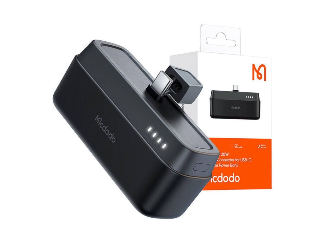 Mcdodo Power Bank MC-6301 20W, 5000mAh para USB-C (preto)
