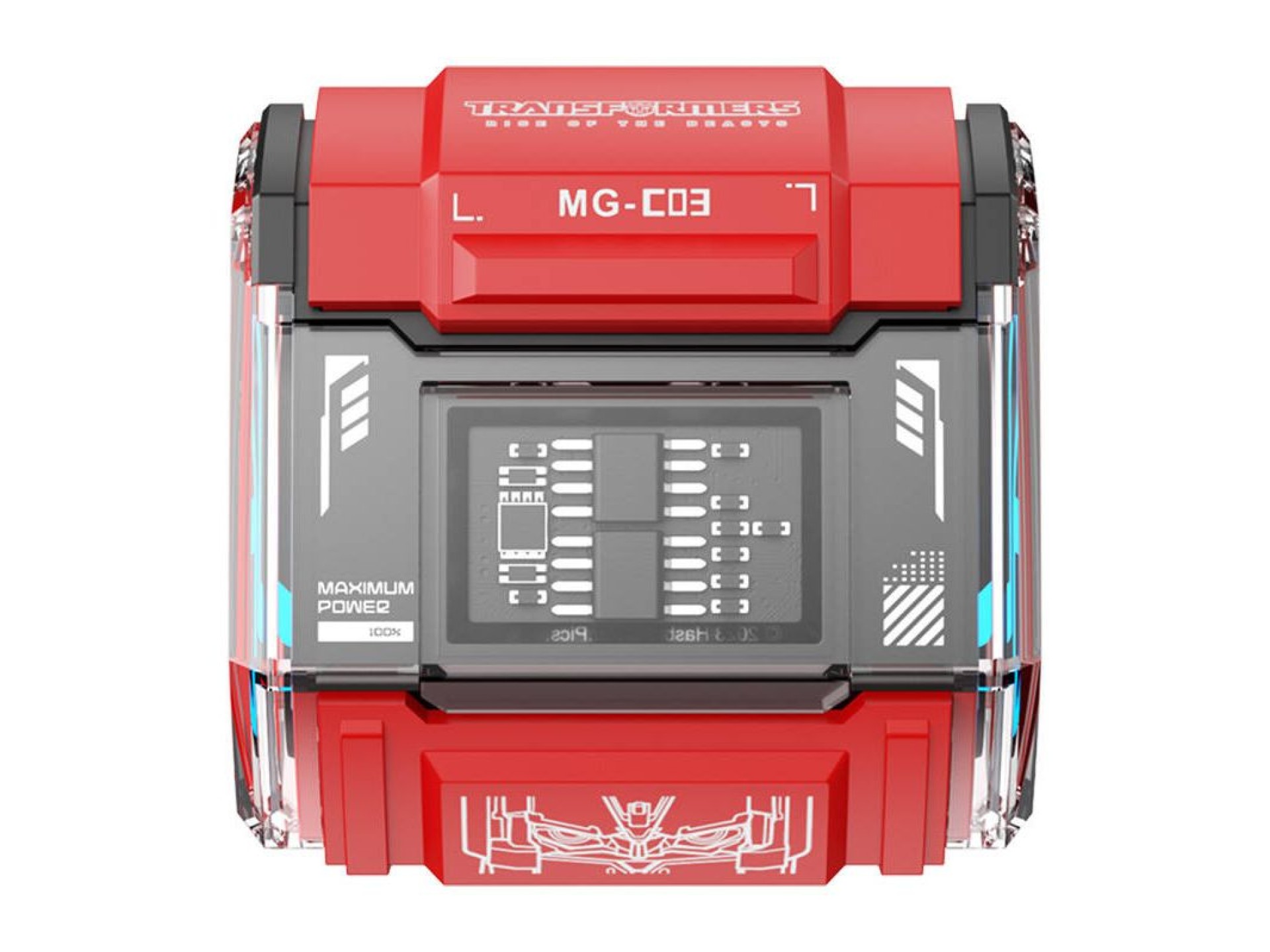 TWS Transformers MG-C03 headphones (red)