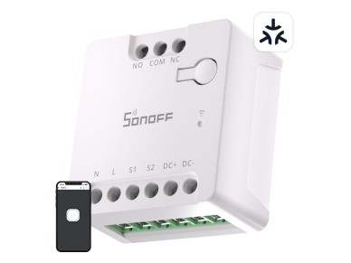 Interruptor inteligente WiFi Matter SONOFF MINI-D (CA/CC 12-48 V, contacto seco)