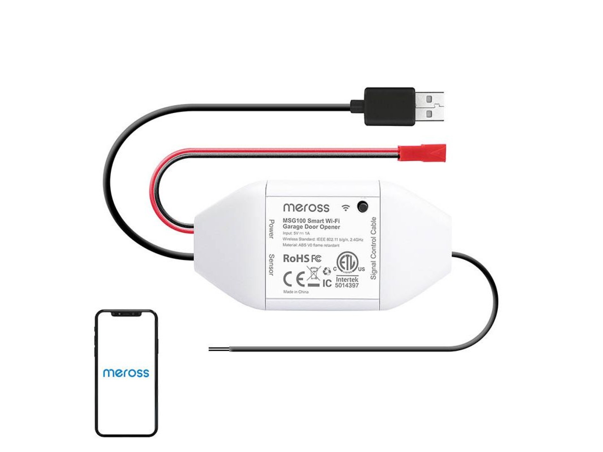 Meross MSG100HK smart garage door switch (HomeKit)