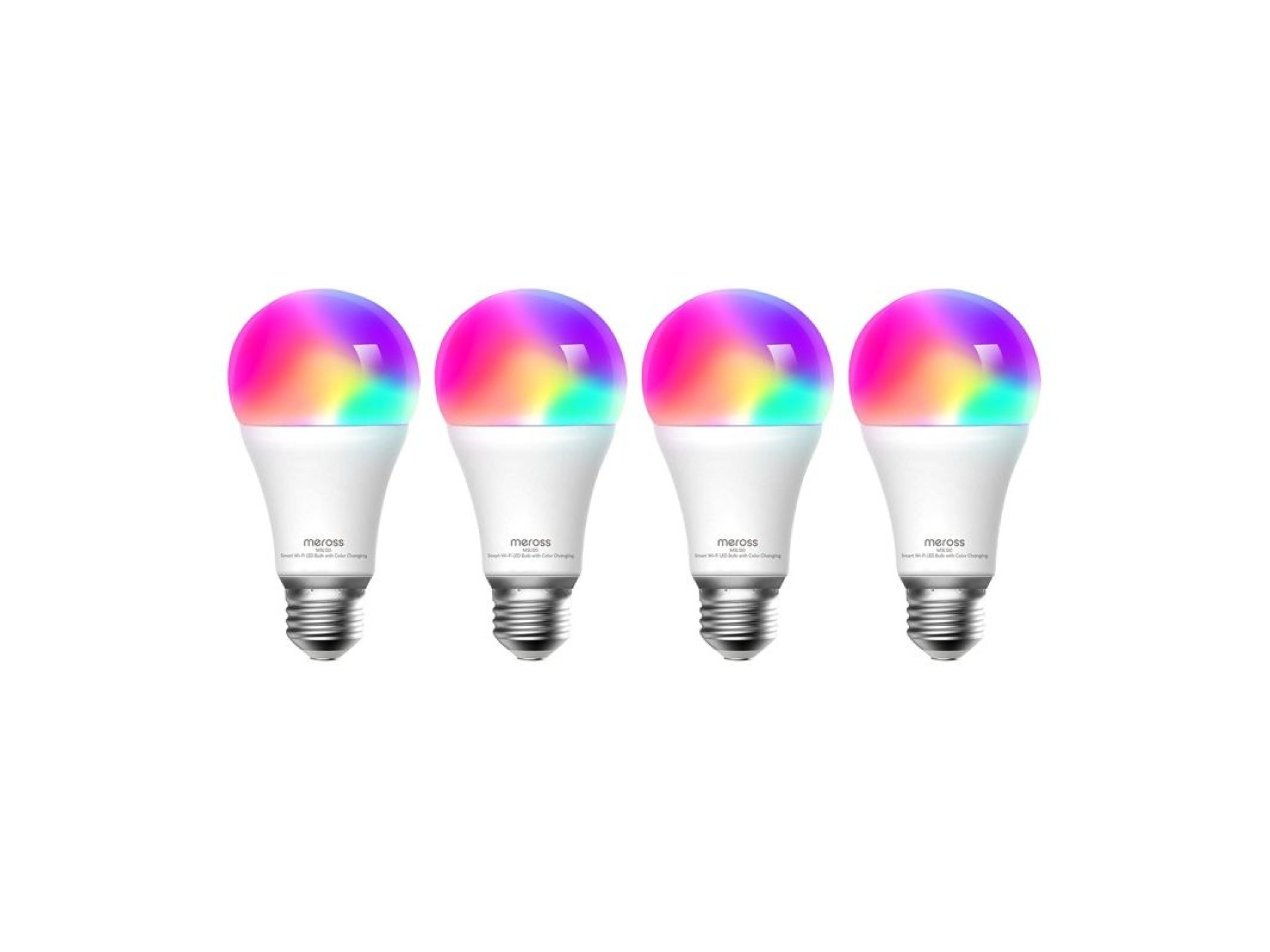 Lâmpada LED inteligente Meross MSL120 WiFi (HomeKit) (pacote com quatro)