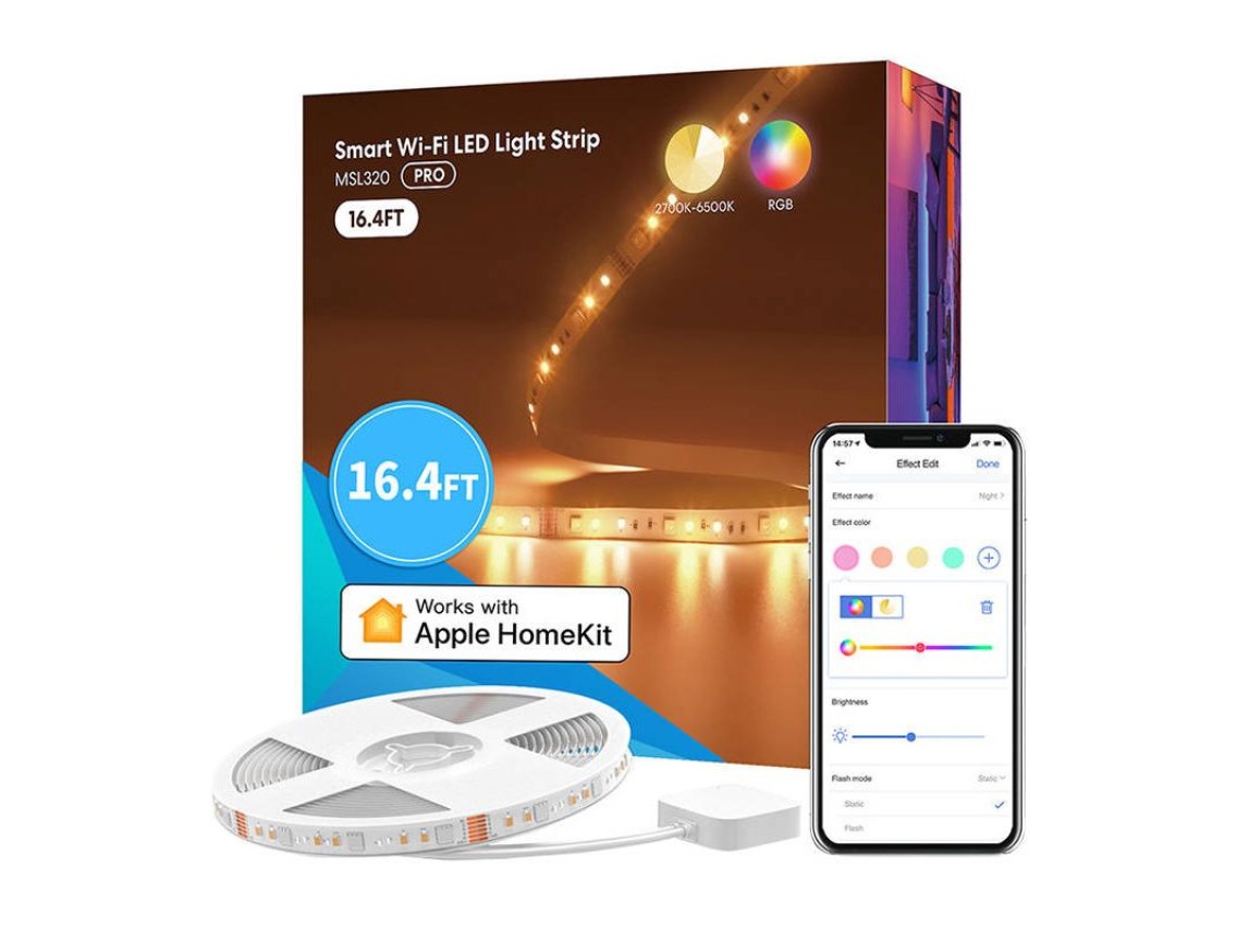 Smart WiFI LED Strip with RGBWW Meross MSL320 (5 meter) HomeKit