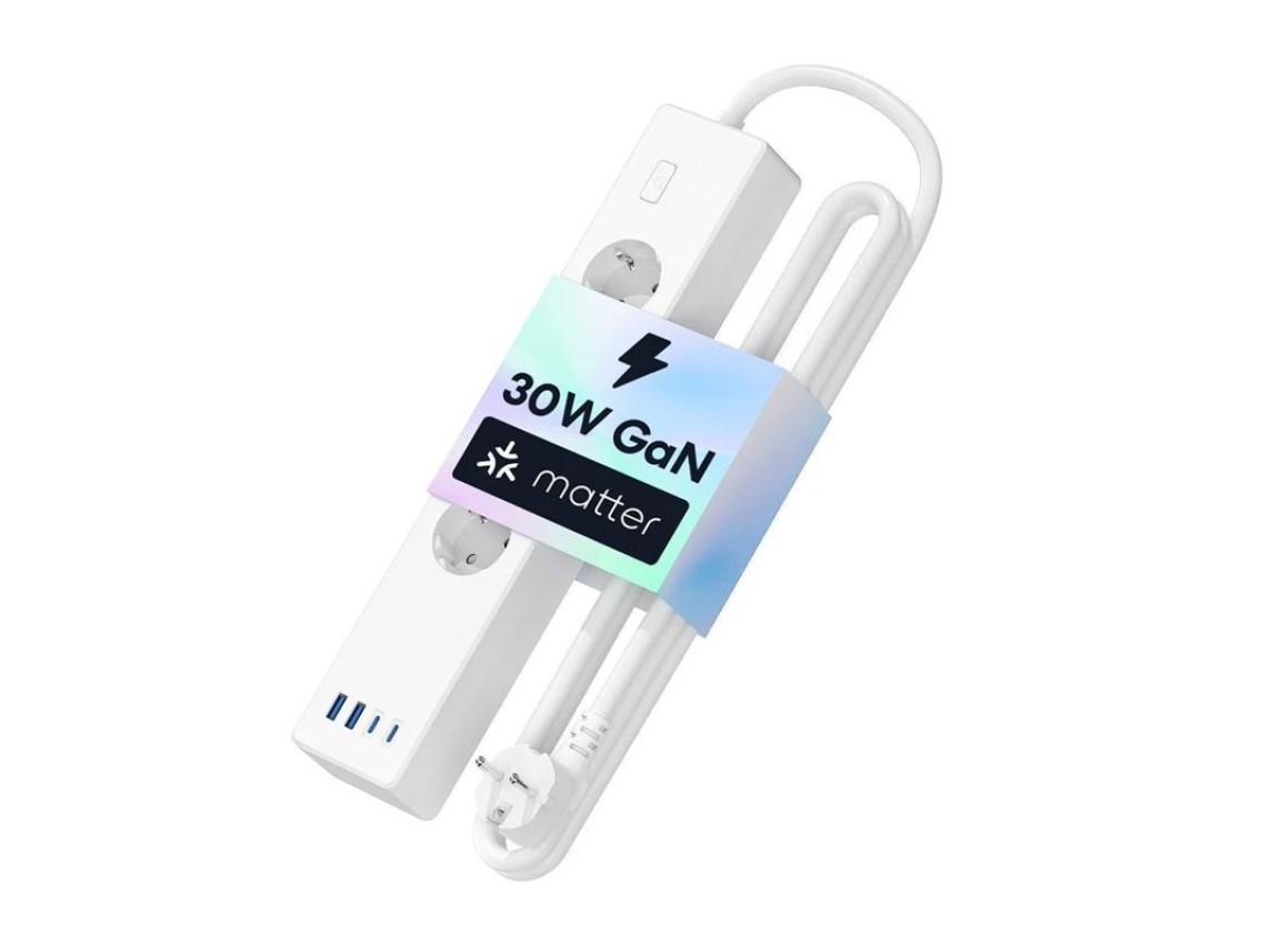 Meross MSP844(EU) smart fast charging power strip, 4 outlets + 2x USB-A + 2x USB-C (Matter)