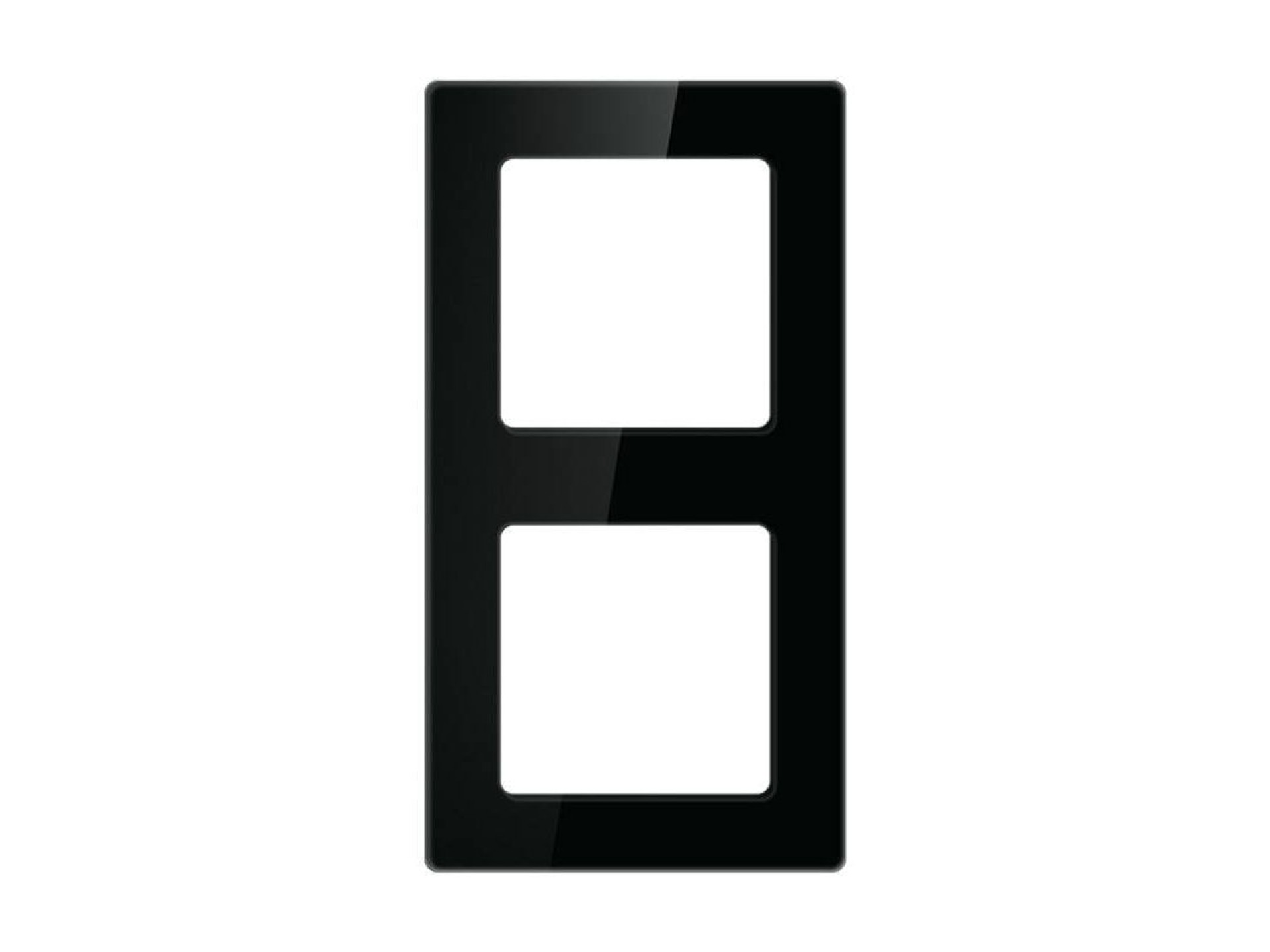 Enchufe de doble marco Avatto N-TS10-Frame-B2 (negro)