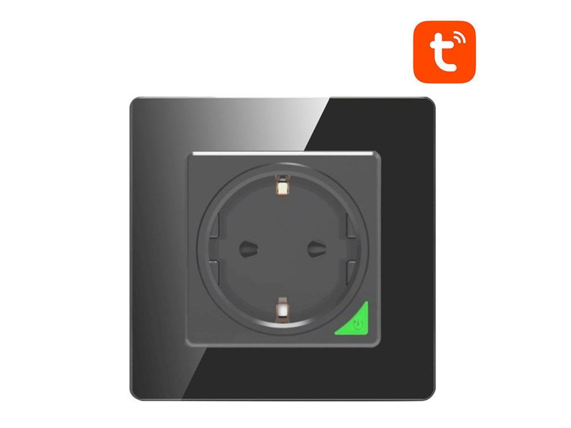 Enchufe de pared inteligente WiFi Avatto N-WOT10-EU-B TUYA (negro)