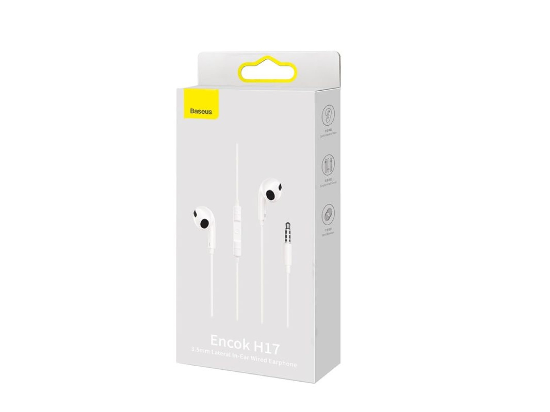 Auriculares con cable Baseus Encok H17blanco