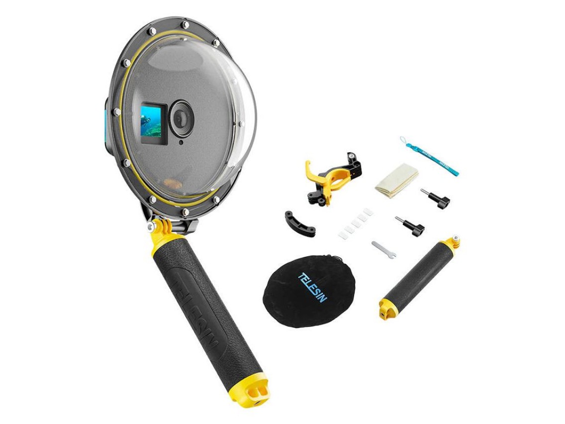 Caixa estanque TELESIN para drones DJI Action 3 / 4 / 5
