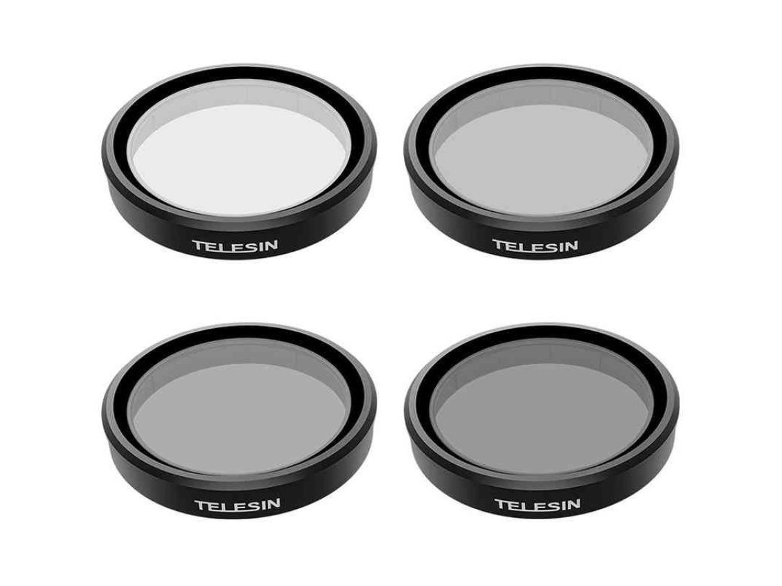 Conjunto de 4 filtros TELESIN CPL/ND8/ND16/ND32 para DJI Osmo Action 3 / 4 / 5