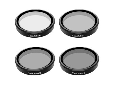 Set of 4 TELESIN CPL/ND8/ND16/ND32 filters for DJI Osmo Action 3 / 4 / 5 Set of 4 TELESIN CPL/ND8/ND16/ND32 filters for DJI Osmo Action 3 / 4 / 5