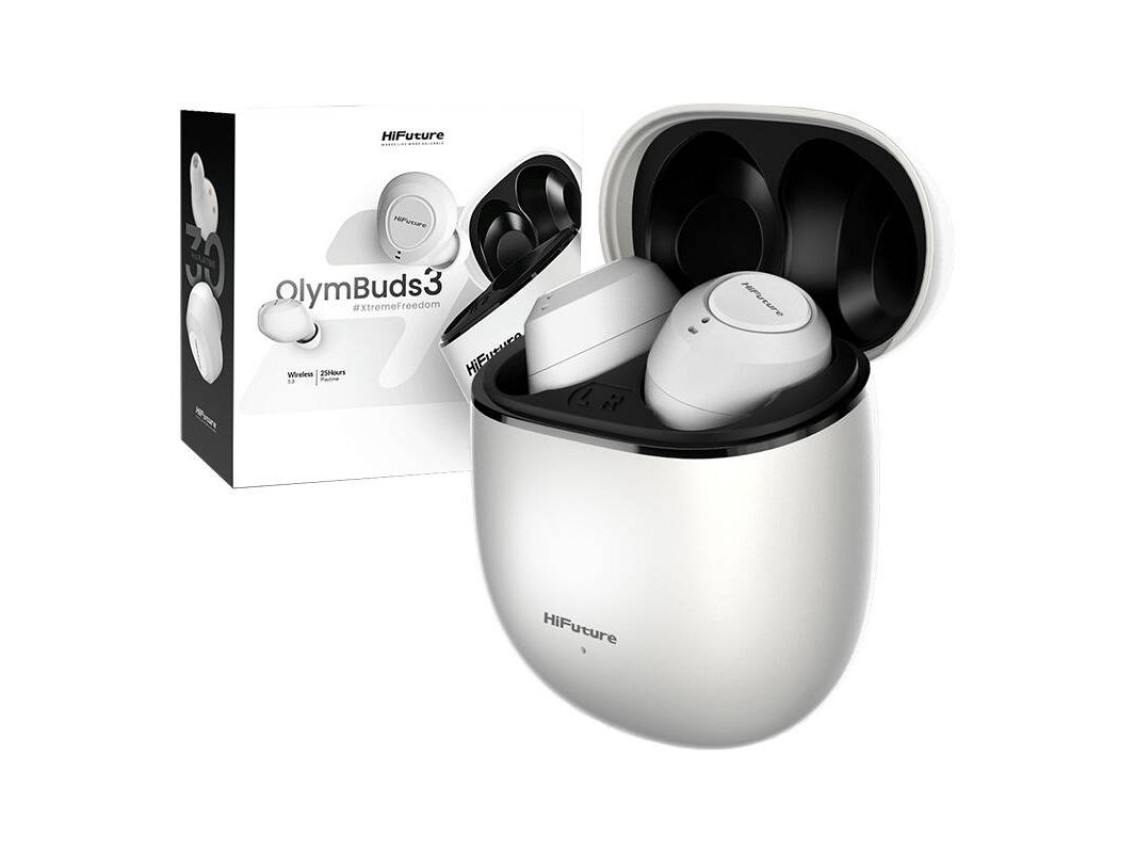 Fones de ouvido TWS HiFuture OlymBuds3 (branco)