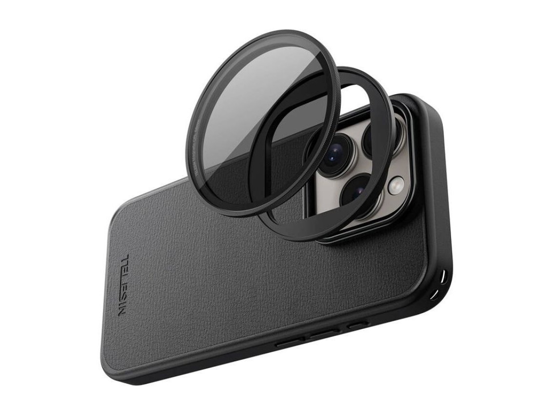 Funda con marco de filtro magnético Telesin para iPhone 15 Pro