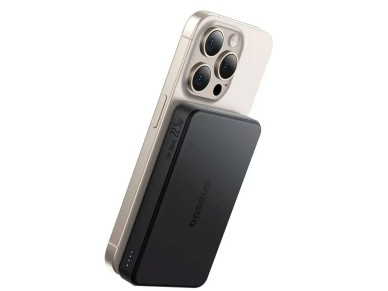 Banco de energía magnético Baseus Airpow Qi2 de 10000 mAh y 22,5 W con cable negro có